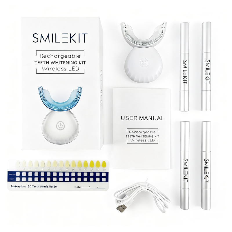 Teeth Whitening Kit At Home - U Şekilli Şarj Edilebilir Işık Hızlı