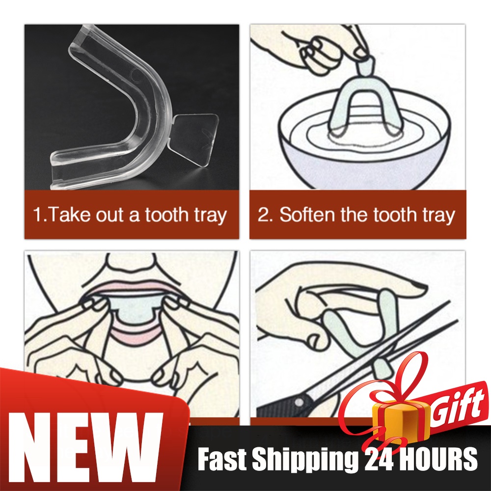 Teeth Whitening Mouth Guard - 2/4 adet yumuşak diş ortodonti diş