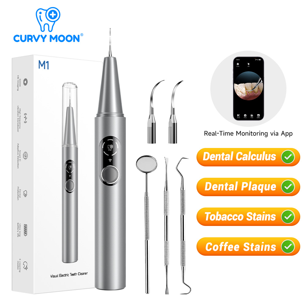 Teeth Whitening Uk - CURVY MOON Görünür Elektrikli Ultrasonik Diş