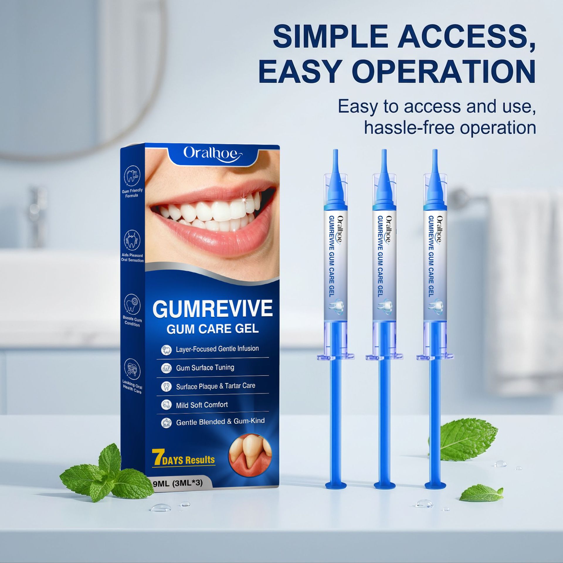 Teeth Whitening Kit At Home - Ağız Bakım Jeli 3 Parça Diş