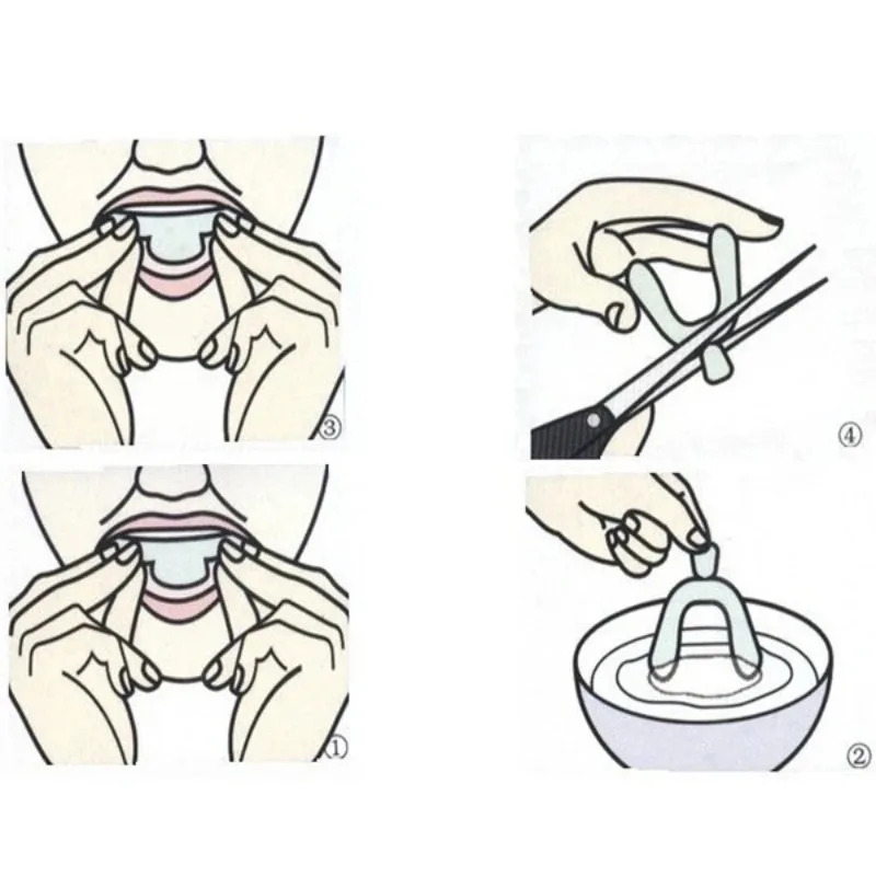 1/3/6 çift silikon ağız koruyu - Teeth Whitening Mouth Guard incelemesi ve fiyatı