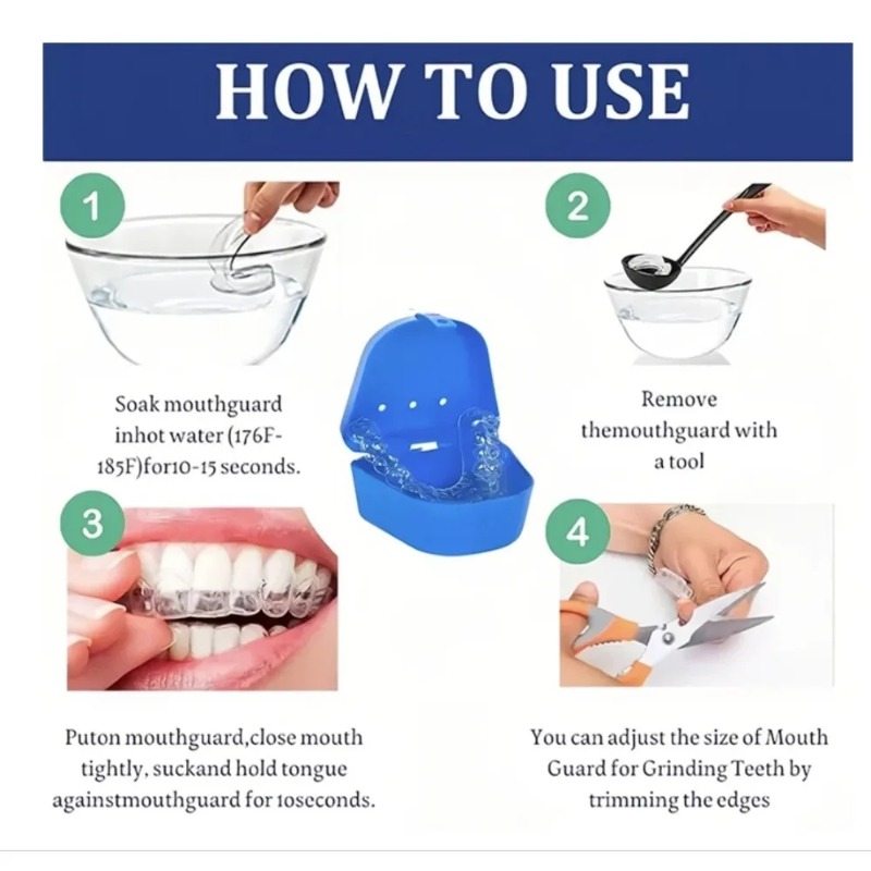 4 adet/kutu Diş Sıkma Önleyici - Teeth Whitening Mouth Guard incelemesi ve fiyatı